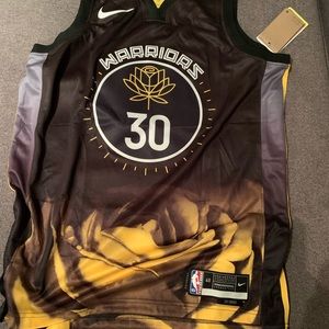 Nike Men's 2022-23 City Edition Golden State Warriors Stephen Curry #30 Black